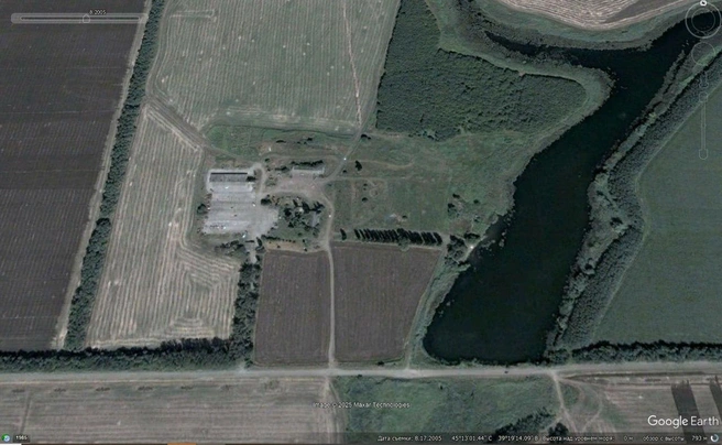 В 2005 году поля еще возделывали | Источник: GoogleEarth.com