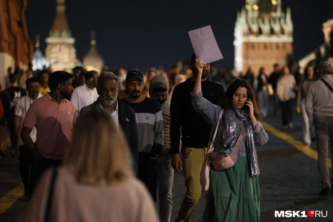 В центре столице в День города был ажиотаж | Источник: Артем Устюжанин / MSK1.RU