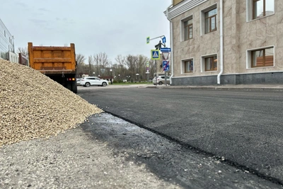 В Липецке ремонтируют 170 метров дороги на улице Литаврина