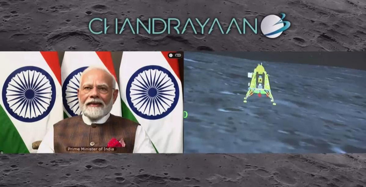 Посадочный модуль индийской станции «Чандраян-3» сел на поверхность Луны
