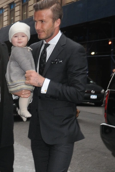 Дэвид Бекхэм с дочерью Харпер | Источник: getty images