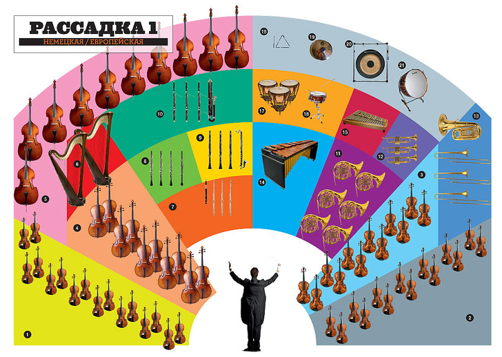 Музыкальный ряд: как рассаживаются музыканты оркестра