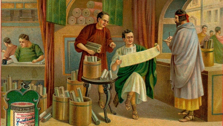 Лавка книготорговца в Древнем Риме | Источник: Getty Images