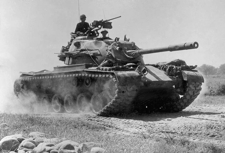 Пакистанский танк M48 «Паттон» американского производства во время операции «Большой шлем», начало сентября 1965 года | Источник: Pakistan Army, Public domain, via Wikimedia Commons