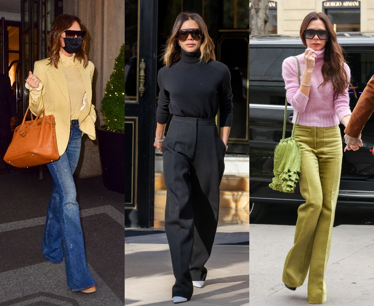 10 главных стайлтриков Виктории Бекхэм: от консервативной миди до смелой игры с цветом