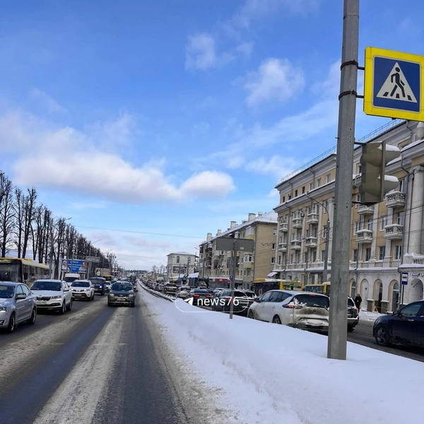 Пробка зафиксирована только в сторону центра  | Источник: читатель 76.RU