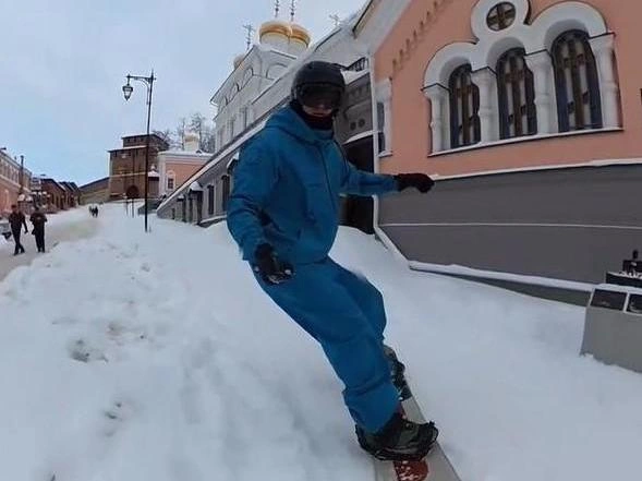 Сноубордист на Ивановском съезде | Источник: shoin_nik / Instagram.com (запрещён в России)