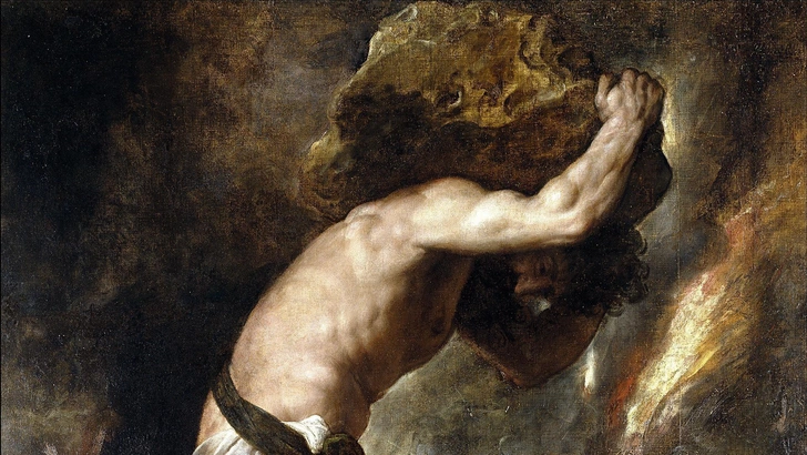 Тициан «Наказание Сизифа» | Источник: Wikimedia
