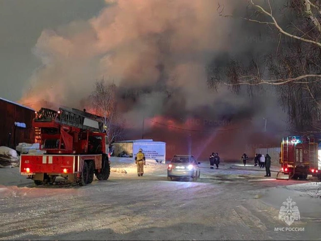 На локализацию ушло несколько часов | Источник: МЧС по Новосибирской области