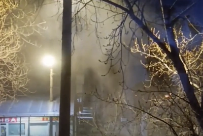 Челябинец заснял пылевую бурю при уборке дороги