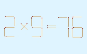 2х9=76: переместите 1 спичку, чтобы исправить эту досадную ошибку