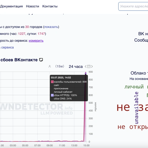 Пользователи жалуются на сбои в работе «ВКонтакте» | www.fontanka.ru