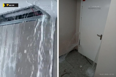 Прорвало трубы в новосибирском ЖК «Европейский берег»