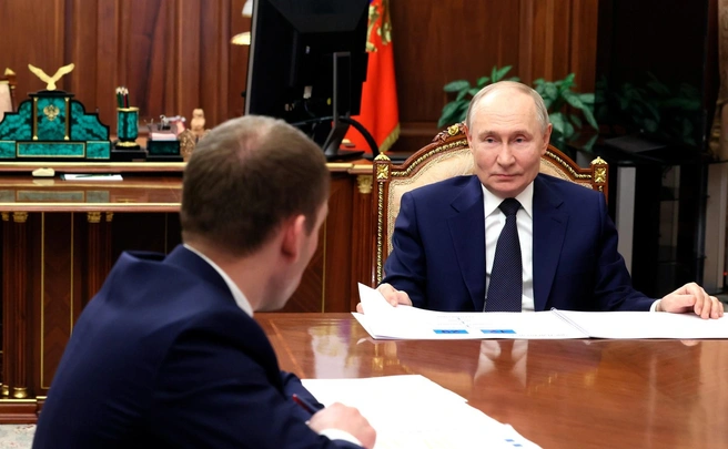 Встреча Александра Козлова и Владимира Путина | Источник: kremlin.ru