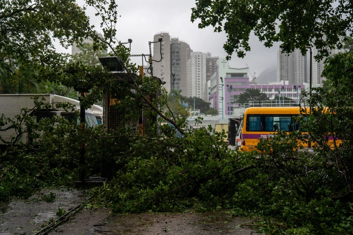 Супертайфун Рагаса парализовал Гонконг, но не разрушил | Источник: ZUMA Press, Inc.