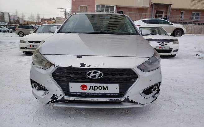 Hyundai Solaris 2018 года за 1&nbsp;миллион. Автомобиль слегка потрепанный. Достойная альтернатива Mercedes-Benz S-Class за те же деньги? | Источник: Drom.ru