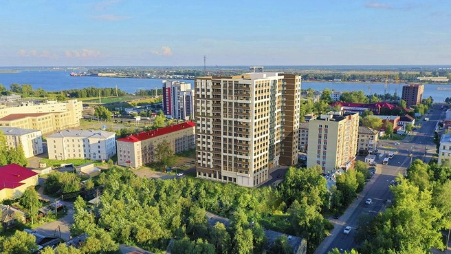 Строящийся ЖК находится рядом с мостом — можно без пробок заехать и выехать из города | Источник: Компания «Инстрой»