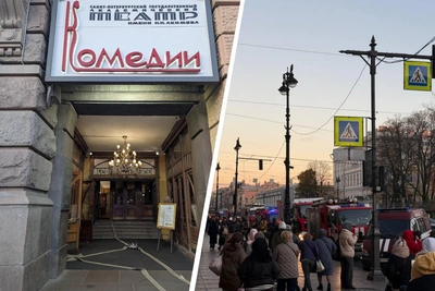 МЧС: пожар в Театре Комедии потушили