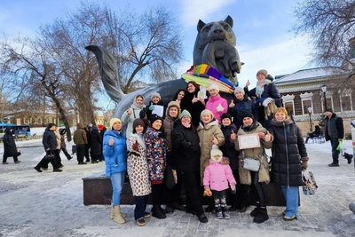 Вязаный шарф бабра установил областной рекорд