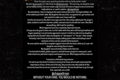 Чэппел Роан обвинили в слёзах дочери Жоржиньо