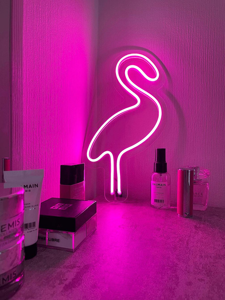Неоновый светильник «Фламинго»