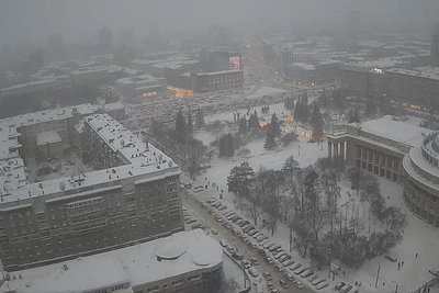 Пробки в Новосибирске достигли 10 баллов: карта заторов