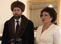Николас Кейдж провел уикенд в Казахстане