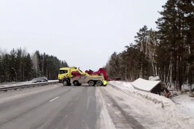M-5 Highway Closed in Chelyabinsk Oblast Due to Truck Accident