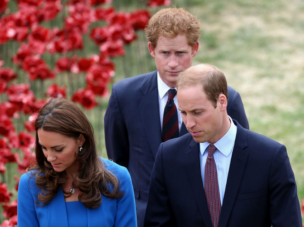 Принц Гарри с герцогом и герцогиней Кембриджскими посещает лондонский Тауэр, 5 августа 2014 | marieclaire.ru