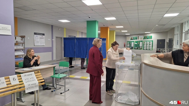 В Кургане прошли довыборы депутата областной думы по округу № 1 — Восточный | Источник: Александр Лисихин / 45.RU