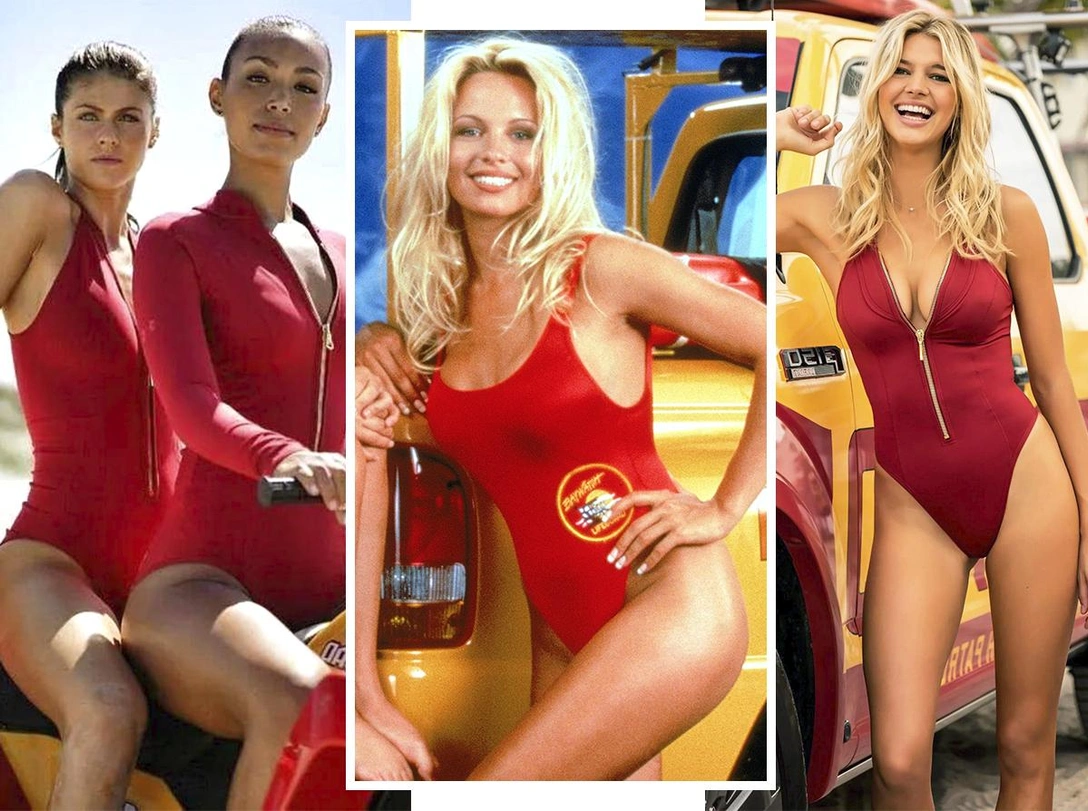 Где купить самый модный красный купальник: 40 вариантов, как у Памелы Андерсон — на любой вкус и бюджет | marieclaire.ru