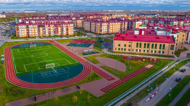 Железнодорожная станция «Пулковские высоты» свяжет проект «На Царскосельских холмах» с центром Петербурга | Источник: ООО «СЗ „ТЕРМИНАЛ-РЕСУРС“»