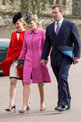 2016 годСофи Уэссекская, Отем и Питер Филлипс