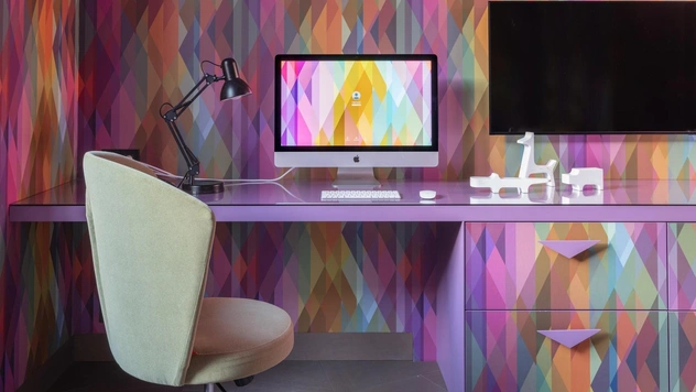 Геометрический рисунок: 45 интерьеров