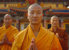 Как делают уборку буддийские монахи — странный метод, который впечатляет