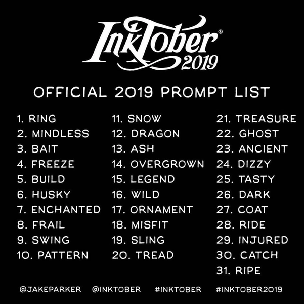 Inktober: стартовал самый популярный октябрьский флешмоб для художников