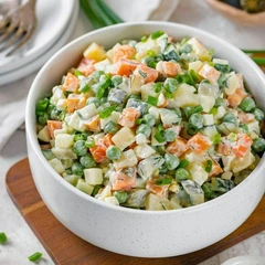 2 лучших рецепта постного оливье — вы не отличите их от оригинального