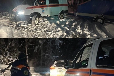 Заблудившихся в пензенском лесу спасли с помощью снегохода