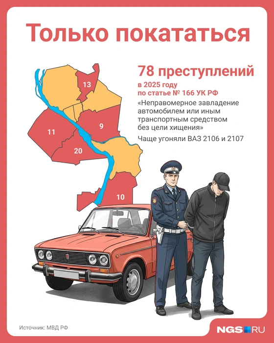 Показываем число угонов на карте города  | Источник: Юрий Орлов / Городские порталы