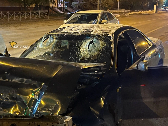 Авария произошла в ночь с 11 на 12 октября | Источник: Telegram-канал «АСТ-54 Black»