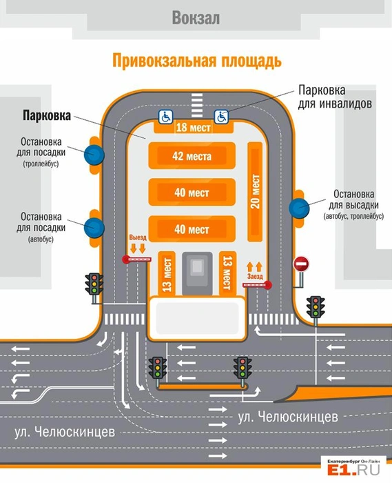 Так планируют изменить схему движения возле железнодорожного вокзала. 		 	 
