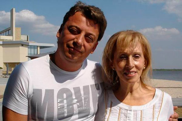 Родной брат Максима Дмитрий Галкин с любимой тетей Ириной Шаровой в Израиле