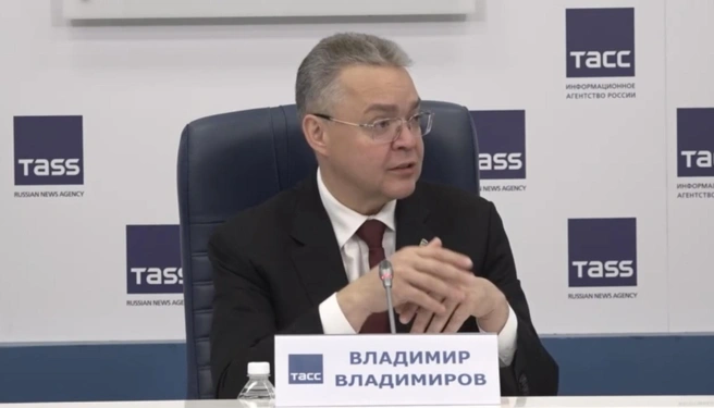 Скриншот с пресс-конференции губернатора | Источник: пресс-центр ТАСС