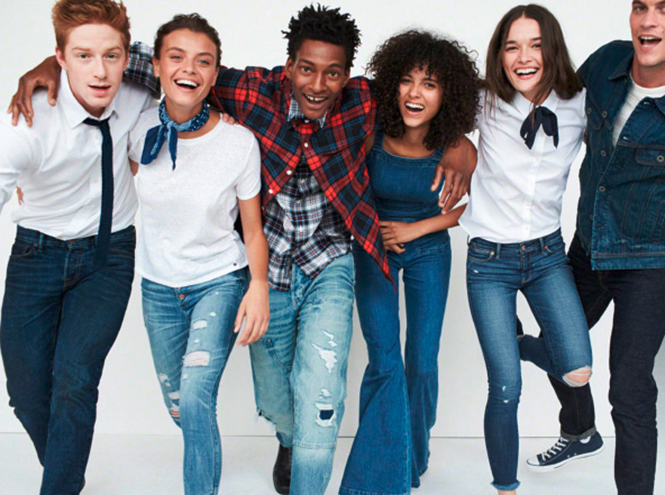 ... стало (рекламный постер Abercrombie & Fitch коллекции FW 16/17)