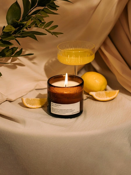 Свеча ароматическая восковая BY KAORI PARTY TIME, аромат Limoncello 
