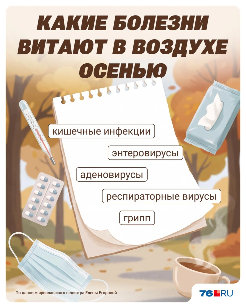 Педиатр рассказала, какие болезни витают в воздухе осенью | Источник: Юрий Скулыбердин / Городские порталы