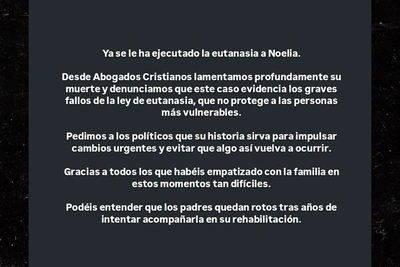 Ноэлия Кастильо Рамос умерла после процедуры эвтаназии