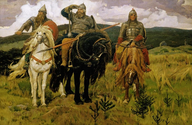 Виктор Михайлович Васнецов «Богатыри», 1898 г. | Источник: Viktor Vasnetsov, Public domain, Государственная Третьяковская галерея