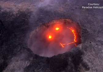 Опубликовано видео «улыбающегося» гавайского вулкана