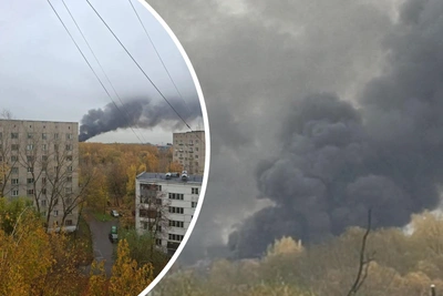 Взрывы на складе в Подольске: пожар на 2400 кв. м